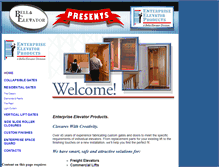 Tablet Screenshot of elevatorgates.com